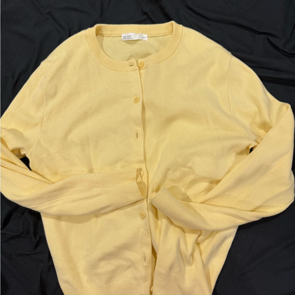 SOLD OAK + FORT Yellow Cardigan